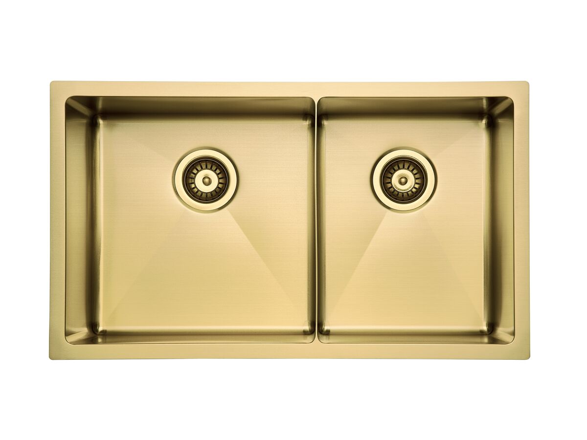 Reece Memo Zenna 1 3/4 Bowl Sink Nanoplated Brass