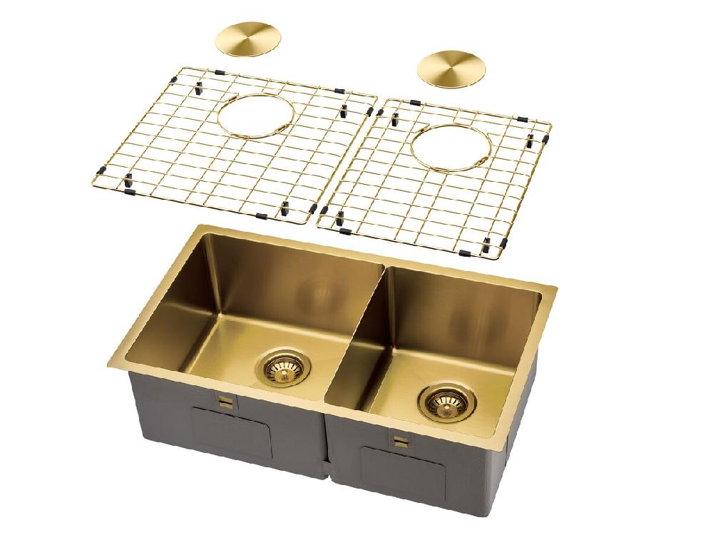 Reece Memo Zenna 1 3/4 Bowl Sink Nanoplated Brass