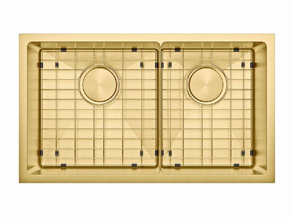 reece Memo Zenna 1 3/4 Bowl Sink Nanoplated Brass