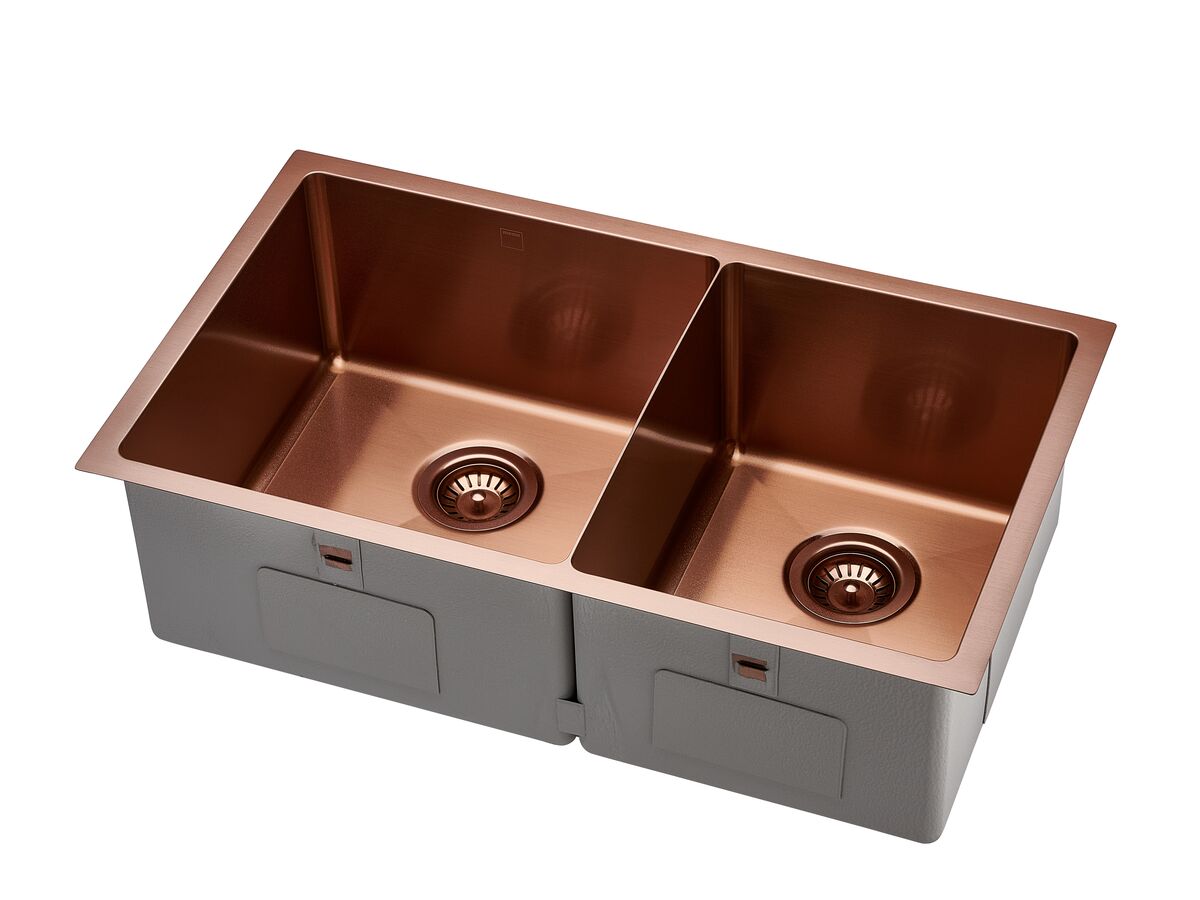 Reece Memo Zenna 1 3/4 Bowl Sink Nanoplated Bronze