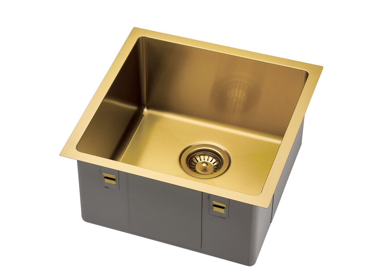 Reece Memo Zenna Single Bowl Sink Nanoplated Brass