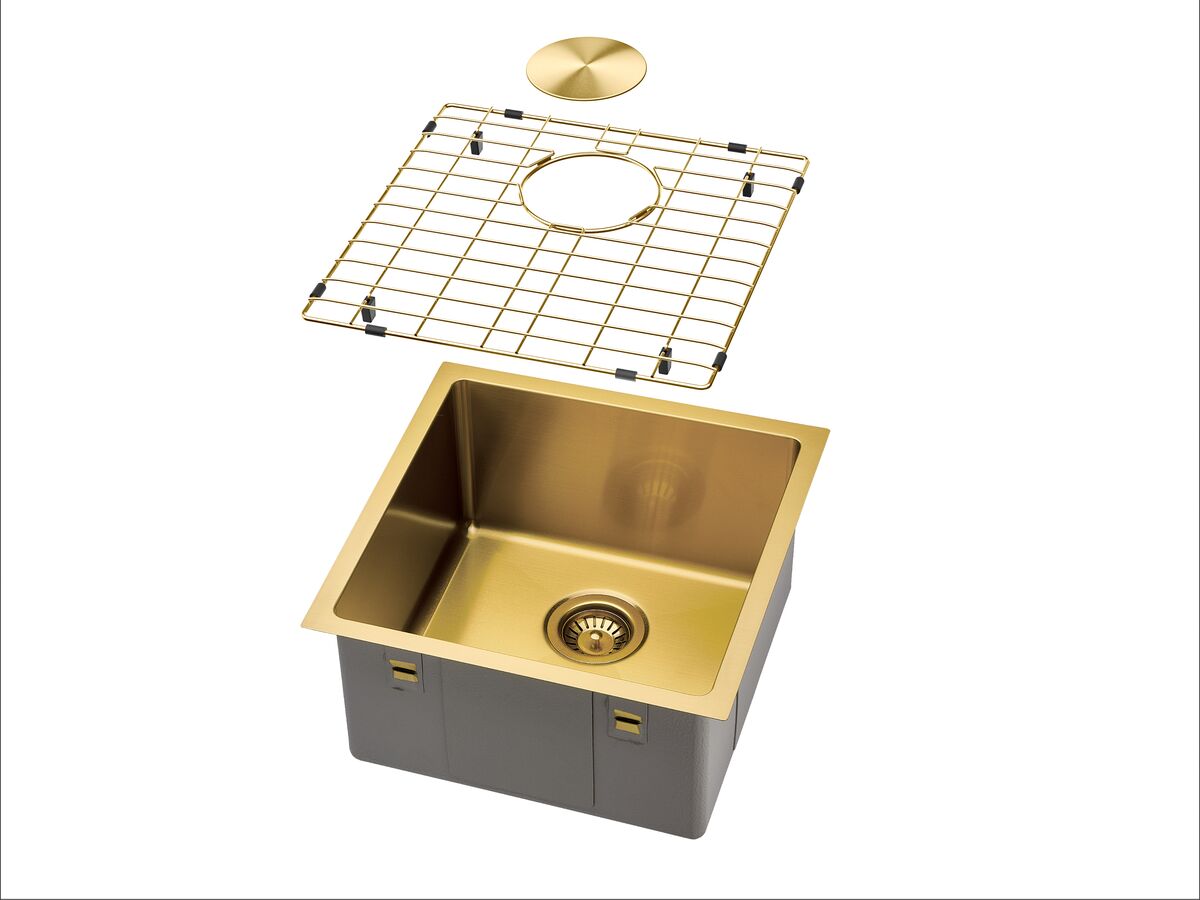 Reece Memo Zenna Single Bowl Sink Nanoplated Brass