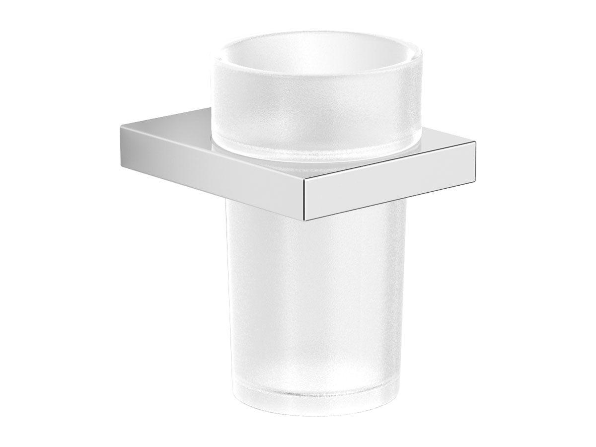 reece Milli Edge Wall Mounted Tumbler Glass/Chrome