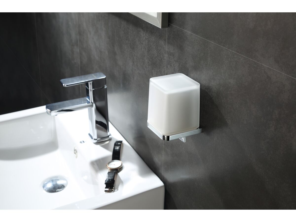 Reece Milli Glance Glass Soap Dispenser Chrome