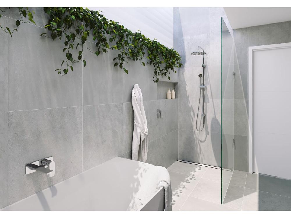 Reece Milli Trace Wall Bath Mixer Set Chrome