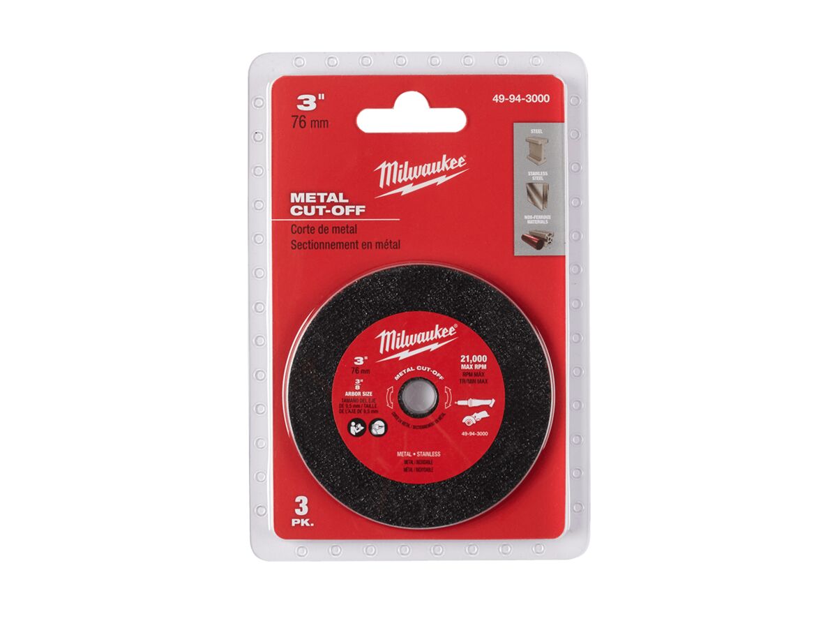 Reece Milwaukee 3" Metal Cut-Off Wheel (Pack 3)
