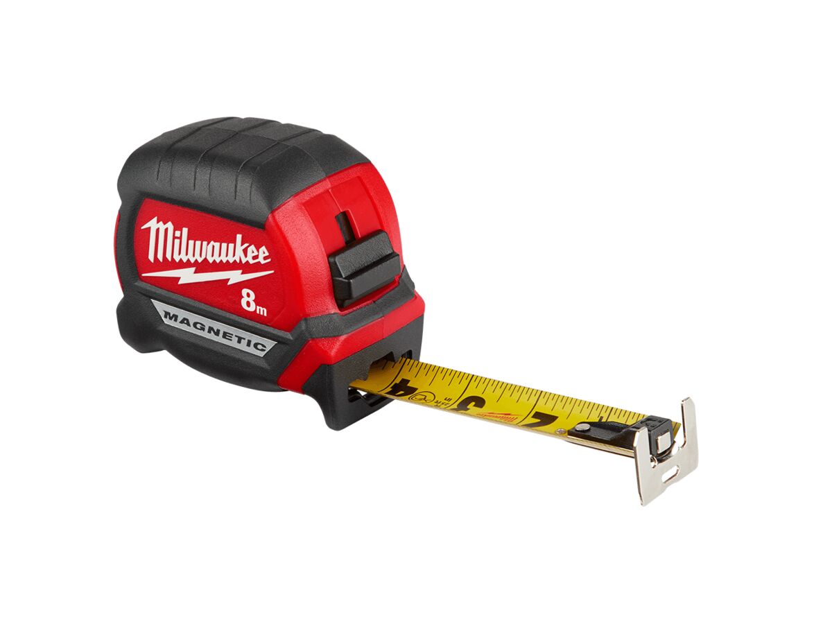 Reece Milwaukee Compact Magnet Tape Measure 8mtr