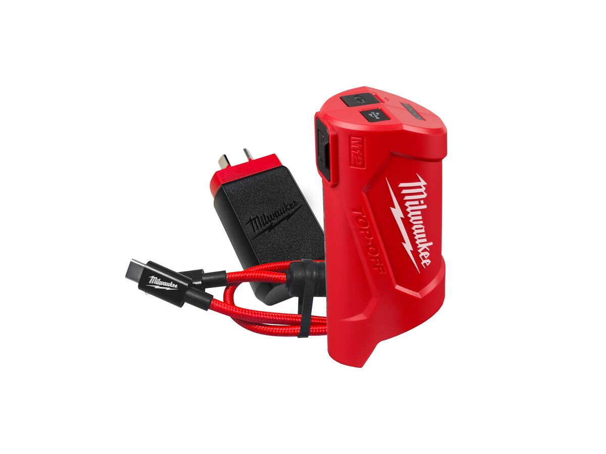 reece Milwaukee M12 USB-C Travel Charger