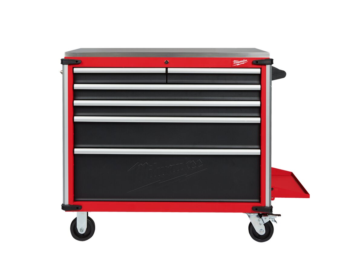 Reece Milwaukee Mobile Work Bench Steel Top