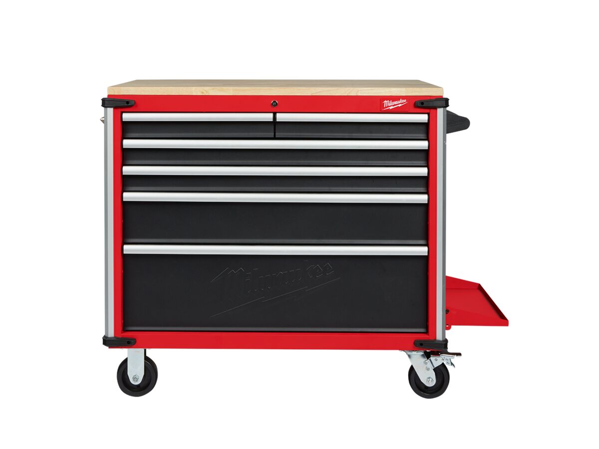 Reece Milwaukee Mobile Work Bench Wood Top