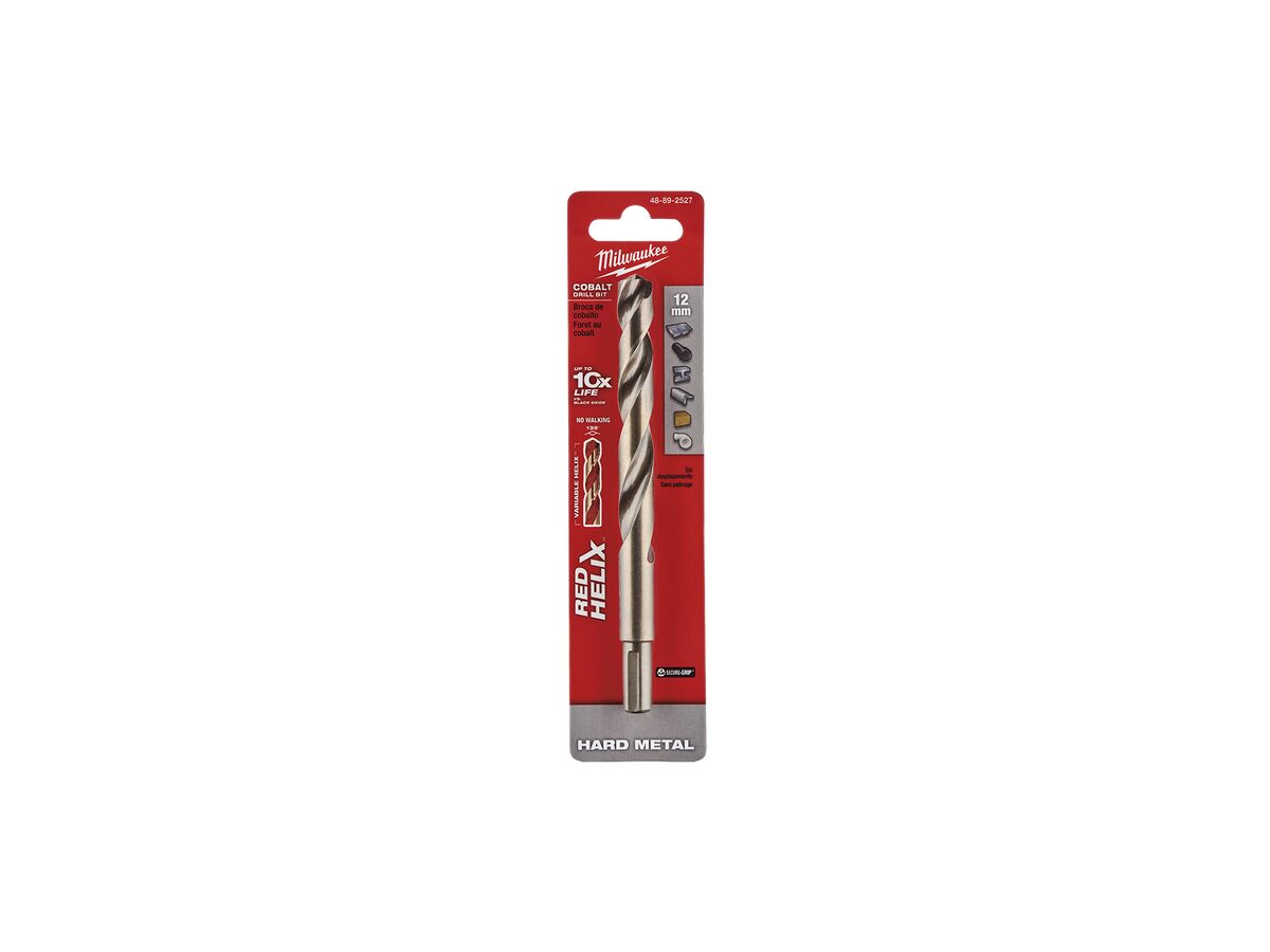 Reece Milwaukee Red Helix Cobalt Drill Bit 12mm