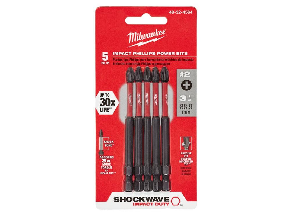 Reece Milwaukee Screwdriver Bit 3 1/2" 5Pk