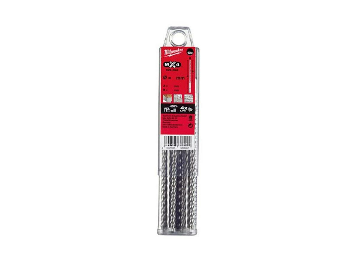 reece Milwaukee SDS Plus 4 Cut 10 x 160mm (10)
