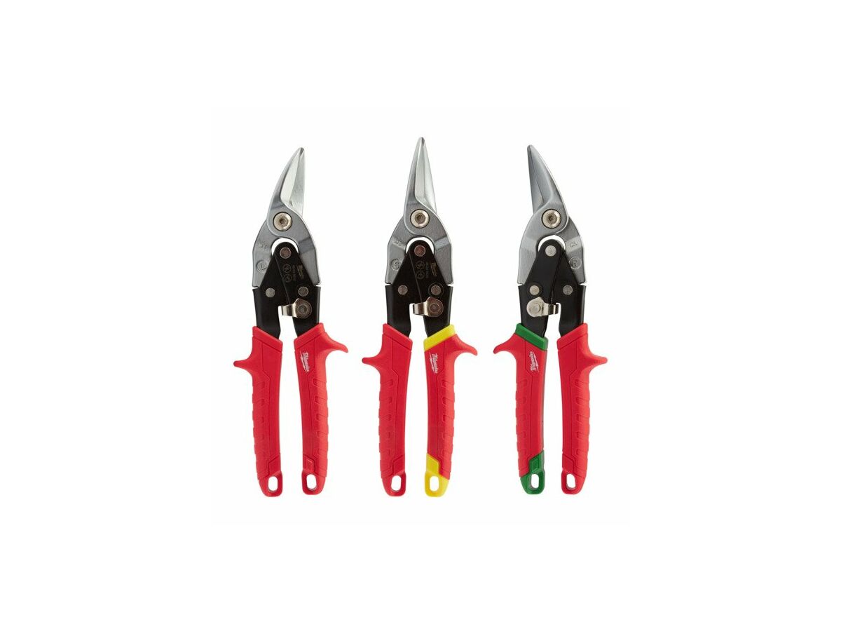 reece Milwaukee Tin Snips Set 3 Pack