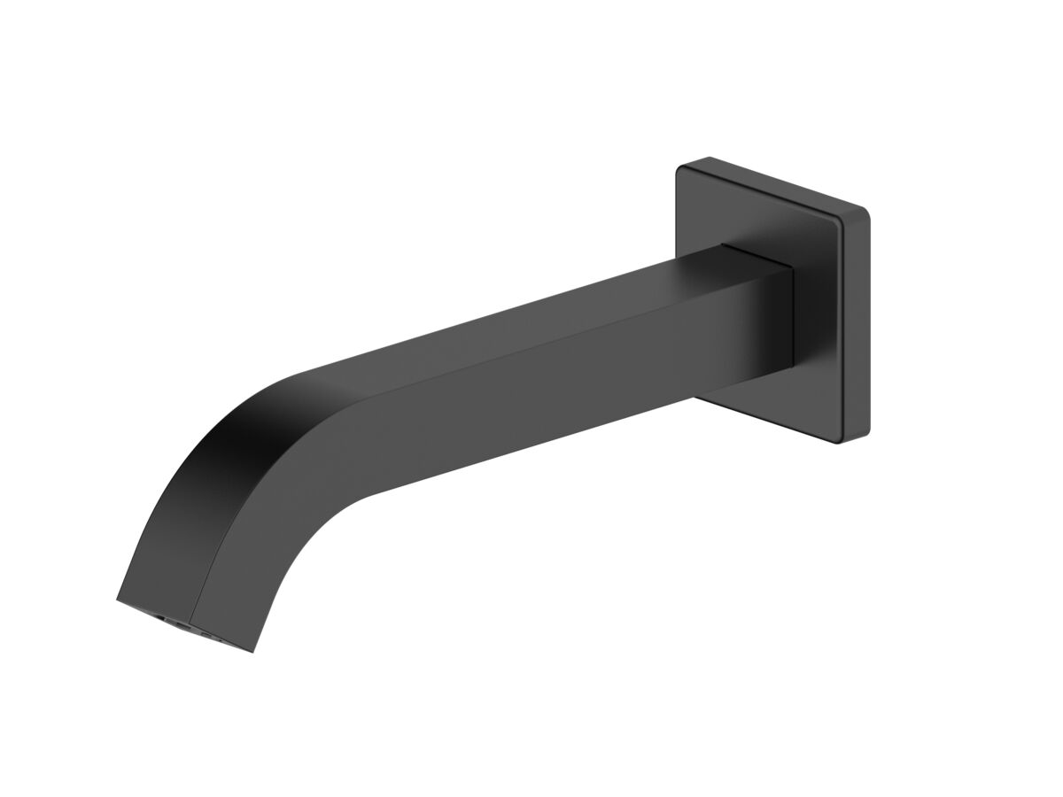 reece Mizu Bloc Bath Outlet 200mm Matte Black