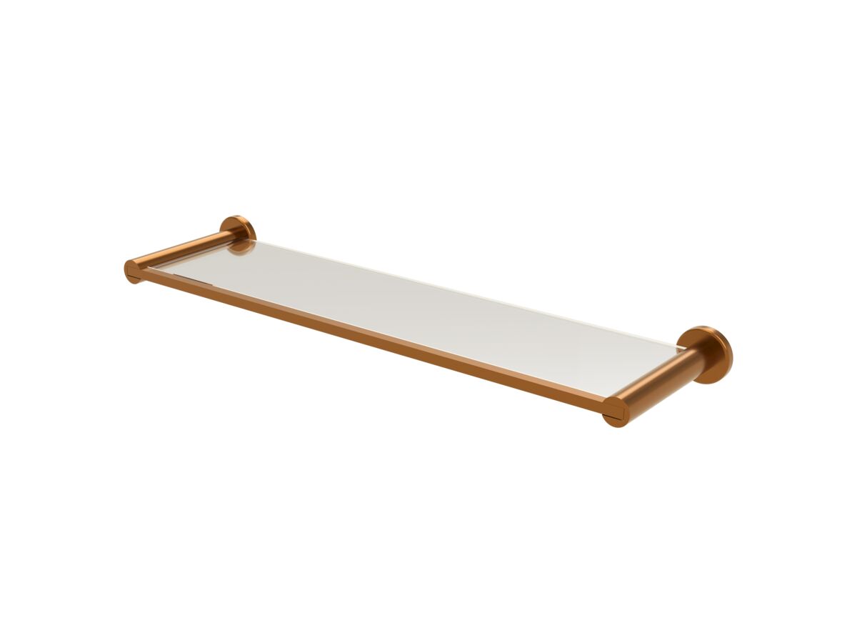 Reece Mizu Drift Glass Shelf Brushed Bronze