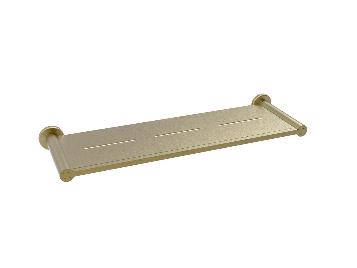 reece Mizu Drift Metal Shelf Brushed Brass