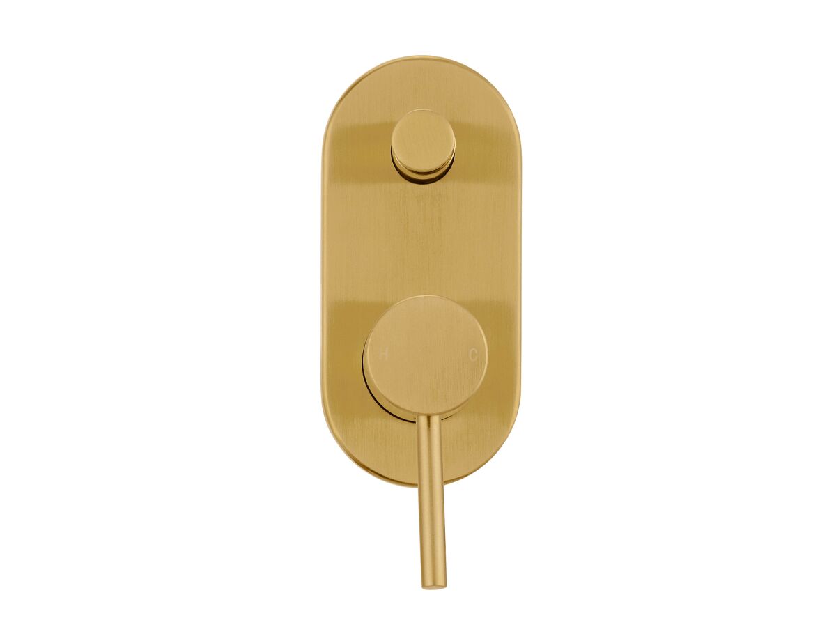Reece Mizu Drift MK2 Shower Mixer Kit Brushed Gold