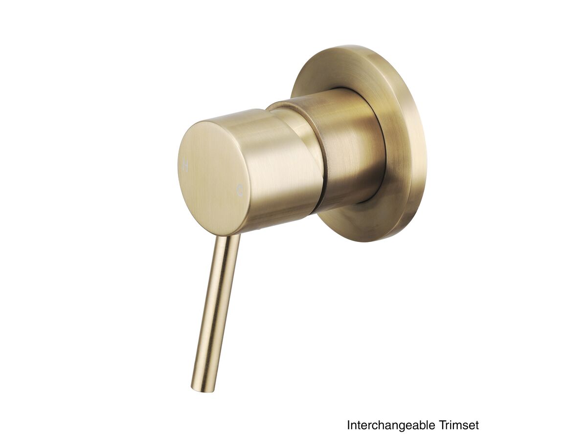 reece Mizu Drift MK2 Shower Mixer Kit Brushed Gold