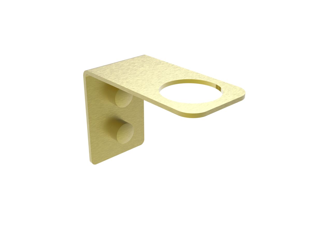 reece Mizu Drift Soap Bottle Holder Brushed Brass