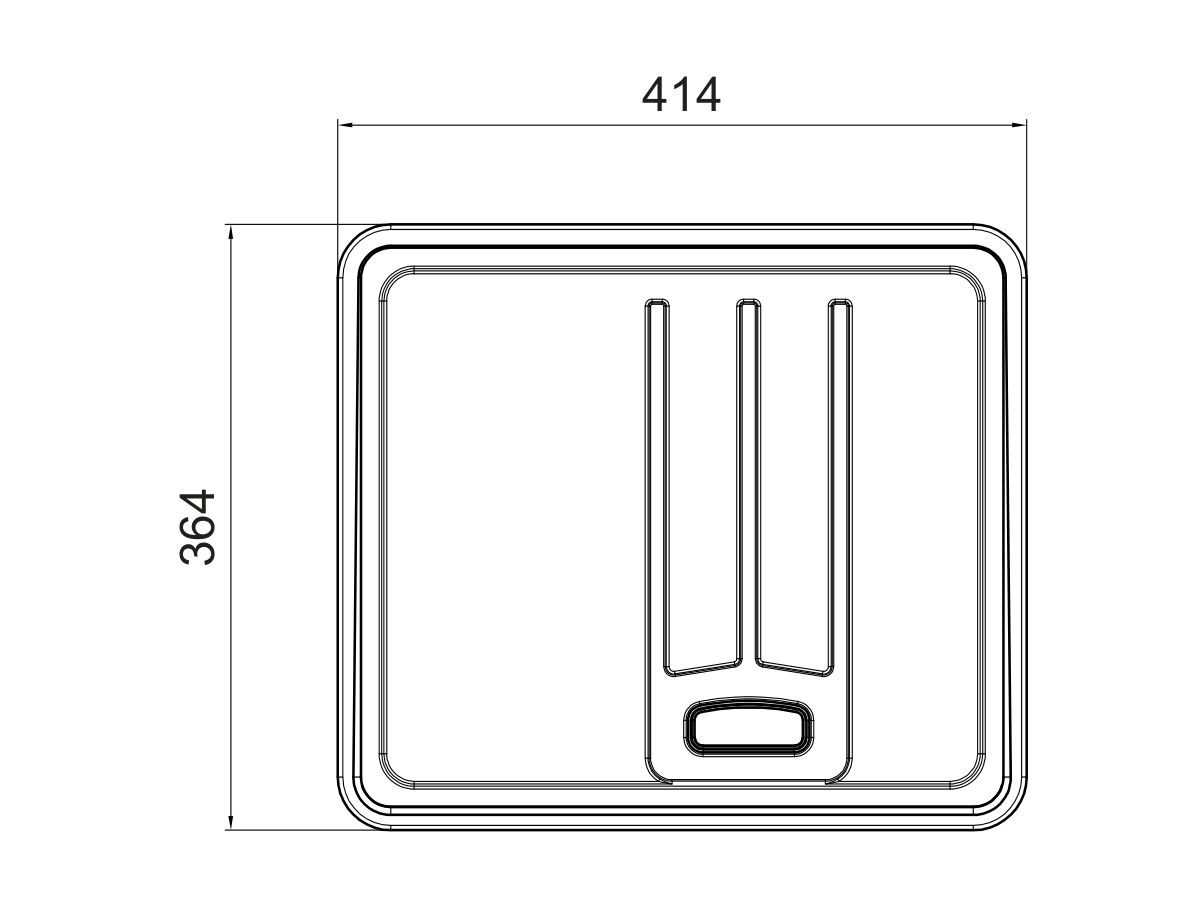 Reece Mizu Geometric Drainer Tray Stainless Steel