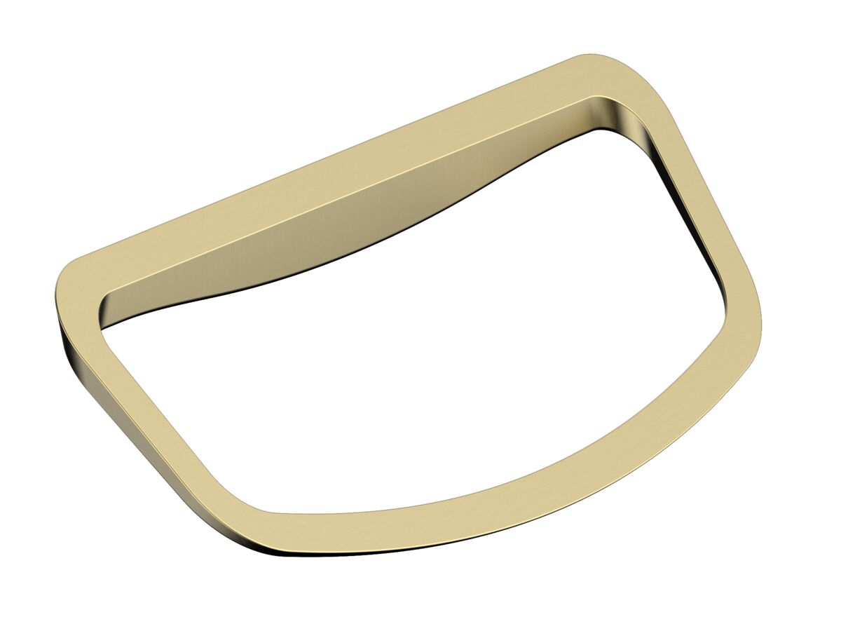 reece Mizu Silk Guest Towel Ring Brushed Brass