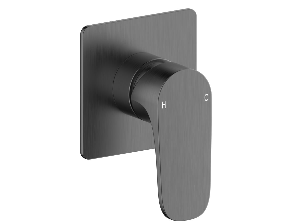 reece Mizu Silk Shower Mixer Kit Brushed Gunmetal