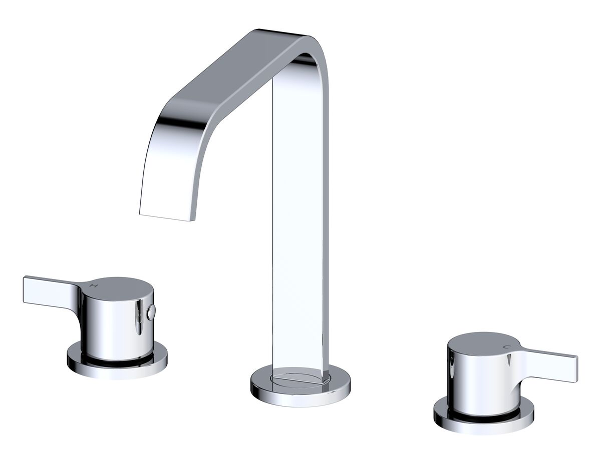 reece Mizu Stream Hob Bath / Spa Set Chrome