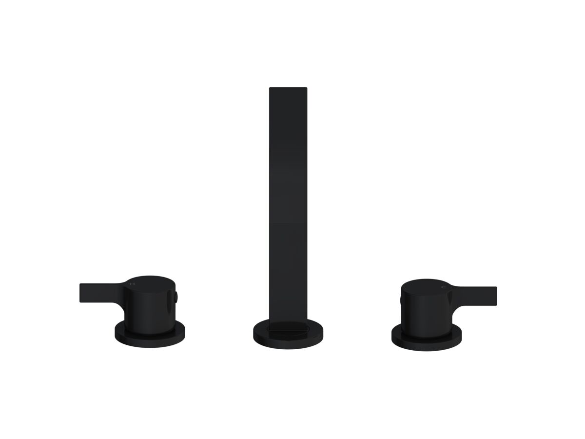 Reece Mizu Stream Hob Bath / Spa Set Matte Black