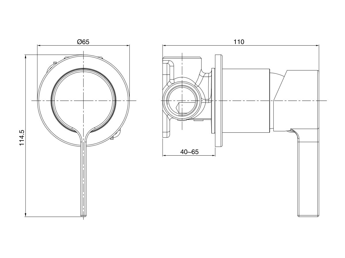 Reece Mizu Stream Shower Mixer Tap Chrome