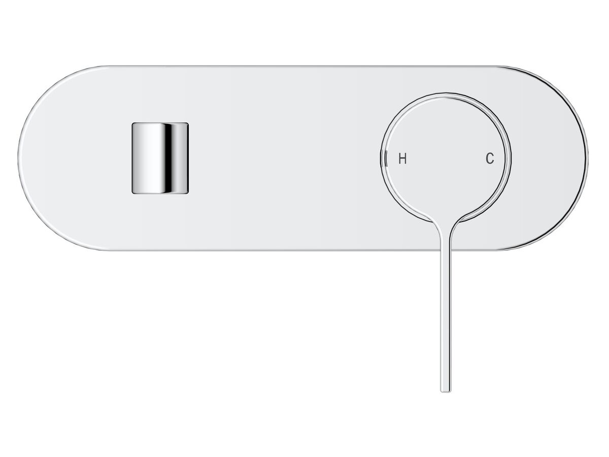 Reece Mizu Stream Wall Bath Mixer Tap Set Chrome
