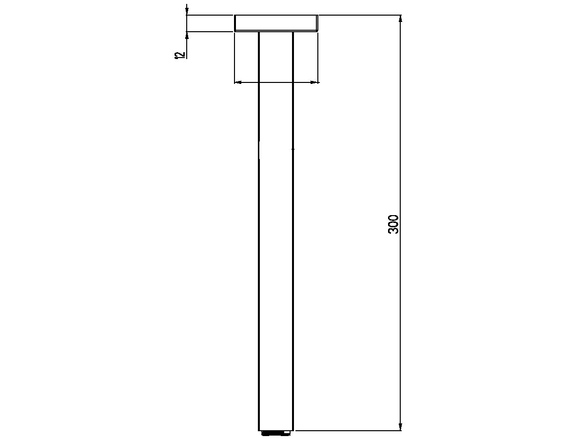 Reece Nikles Shower Ceiling Arm 300mm Chrome