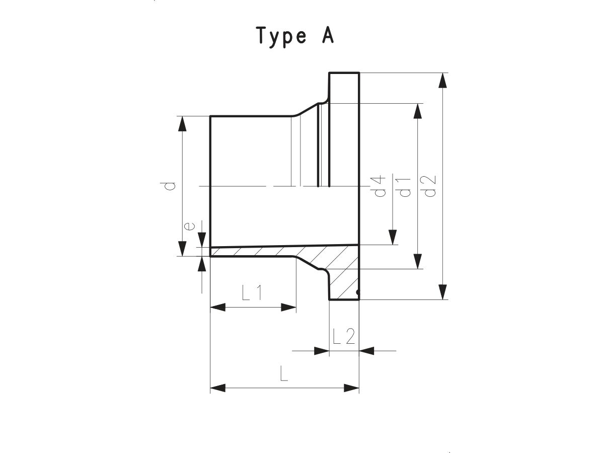 Reece PE Stub Flange Long Spigot SDR11 PE100 32mm