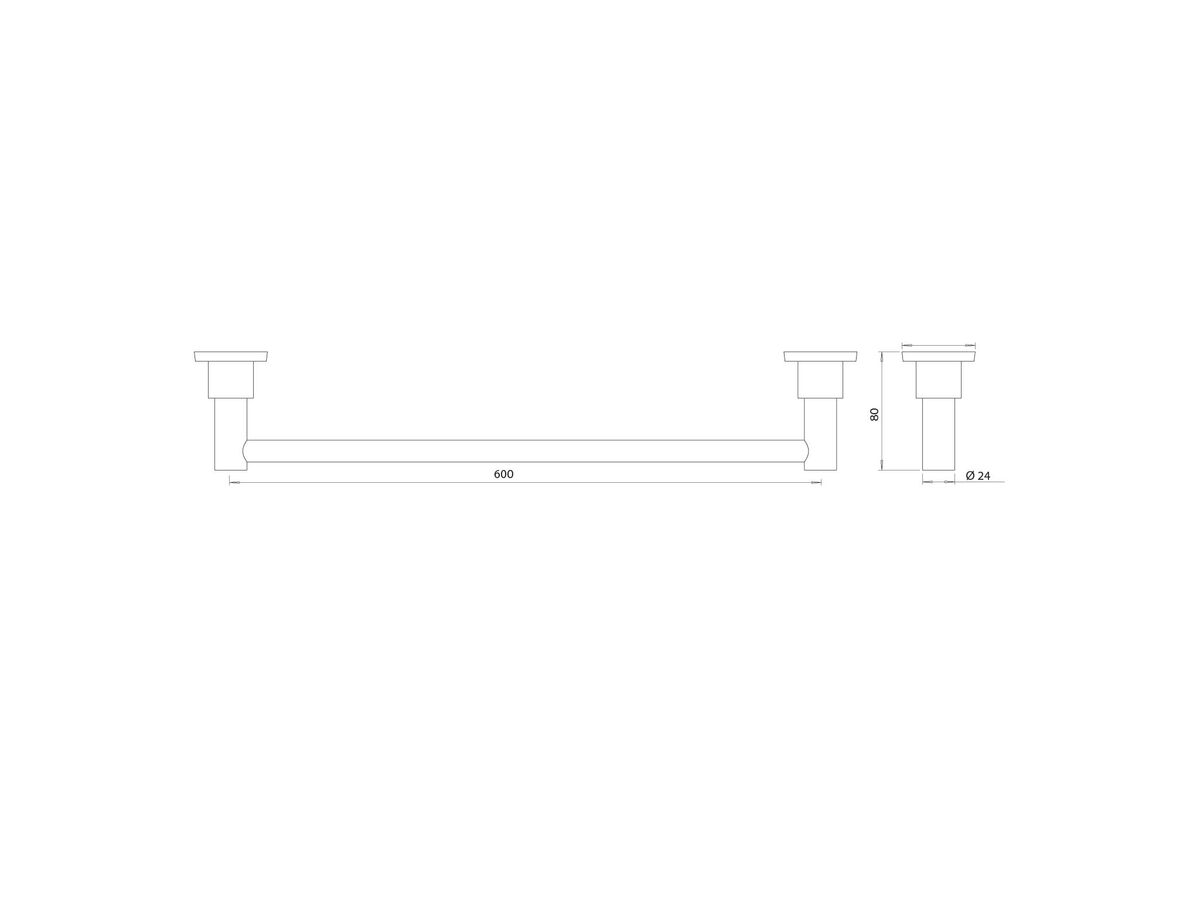 Reece Phoenix Gen X Towel Rail 600mm Chrome