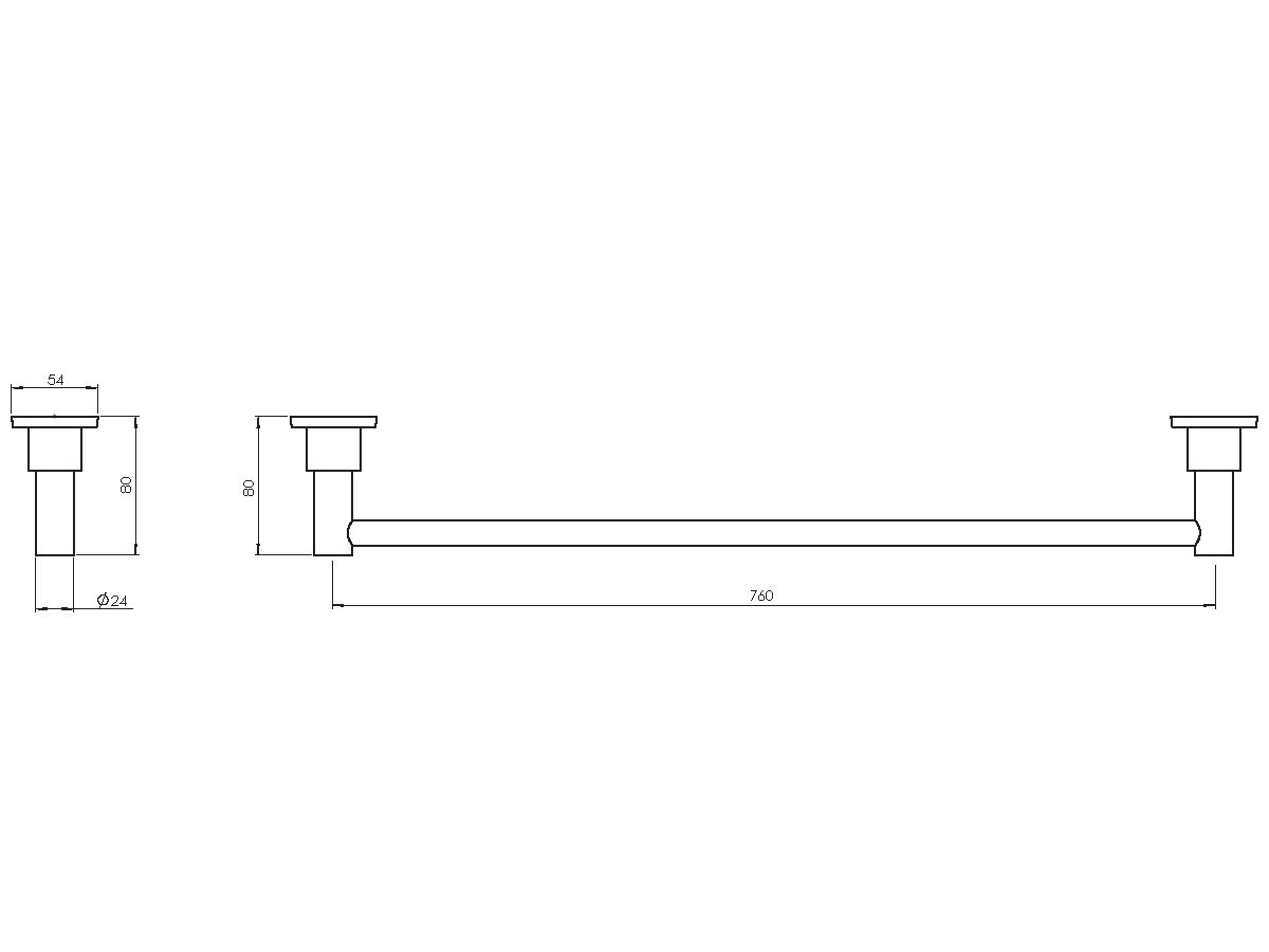 Reece Phoenix Gen X Towel Rail 760mm Chrome