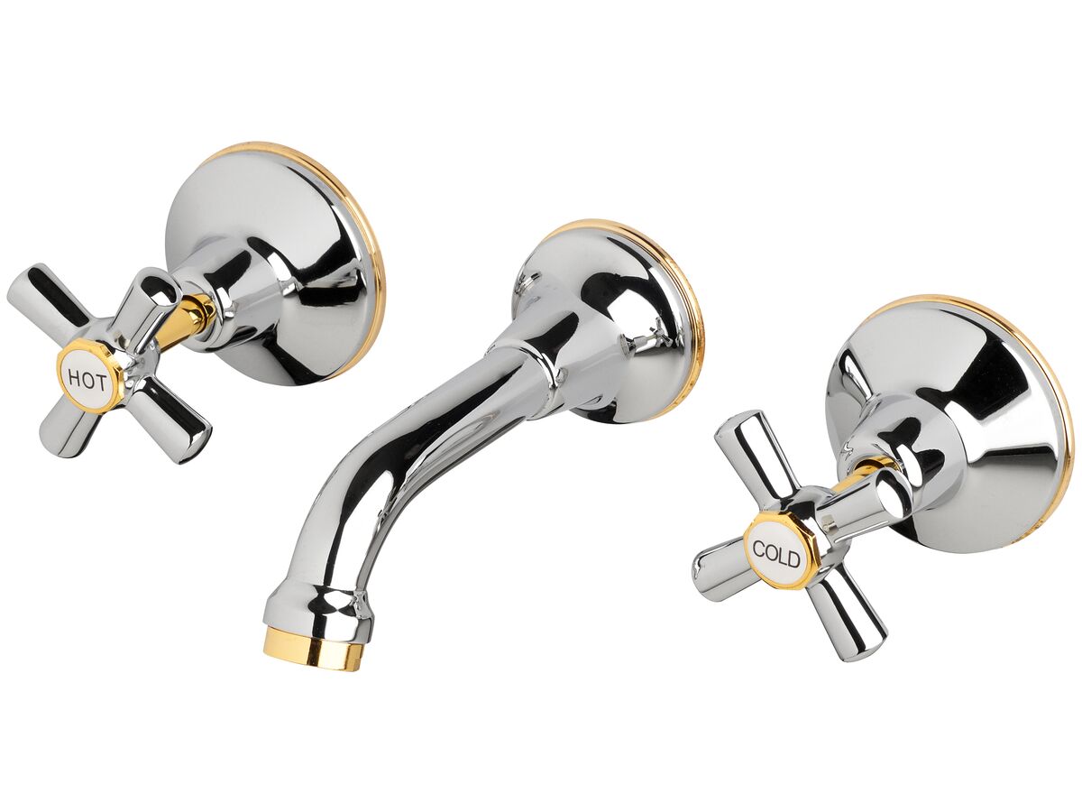 reece Posh Bristol Bath Set Chrome / Gold