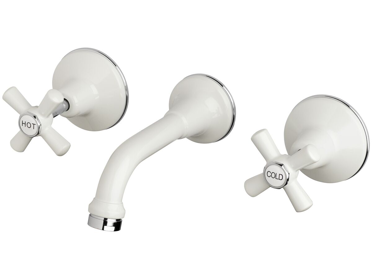reece Posh Bristol Bath Set White / Chrome