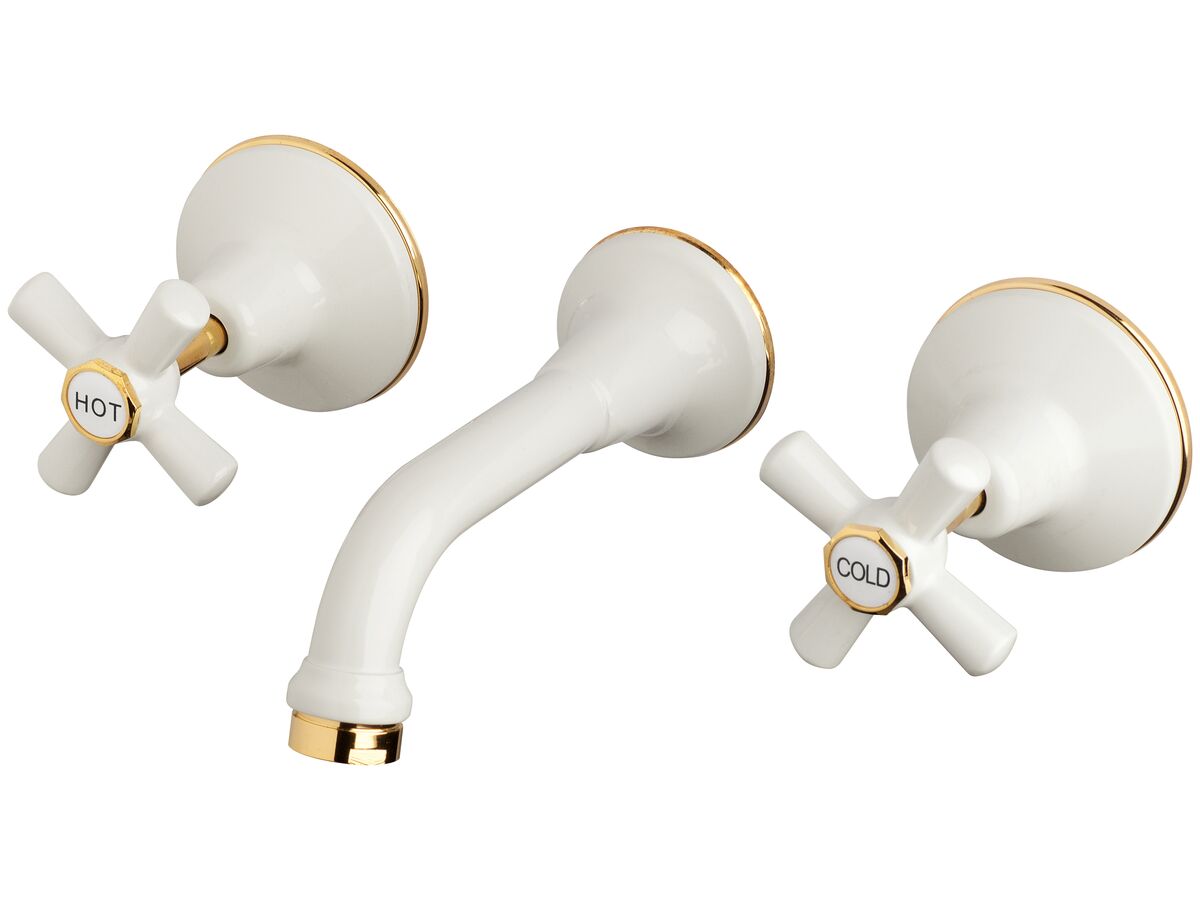 reece Posh Bristol Bath Set White / Gold