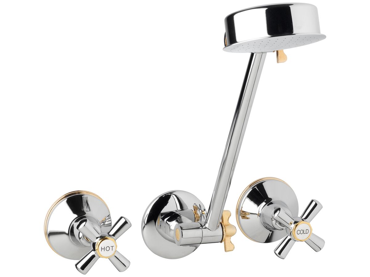 reece Posh Bristol Shower Set Chrome / Gold (3 Star) reece Posh Bristol Shower Set Chrome / Gold (3 Star)