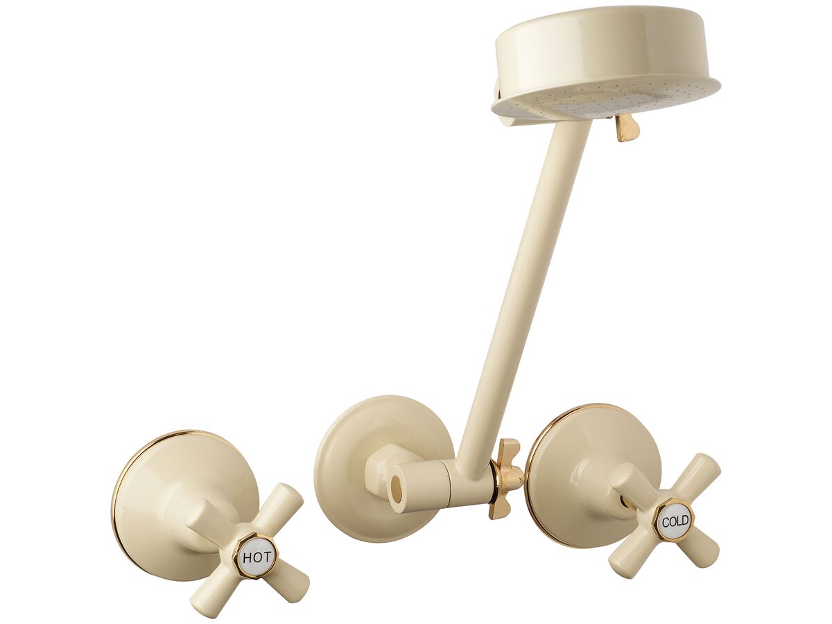 reece Posh Bristol Shower Set Ivory / Gold (3 Star)