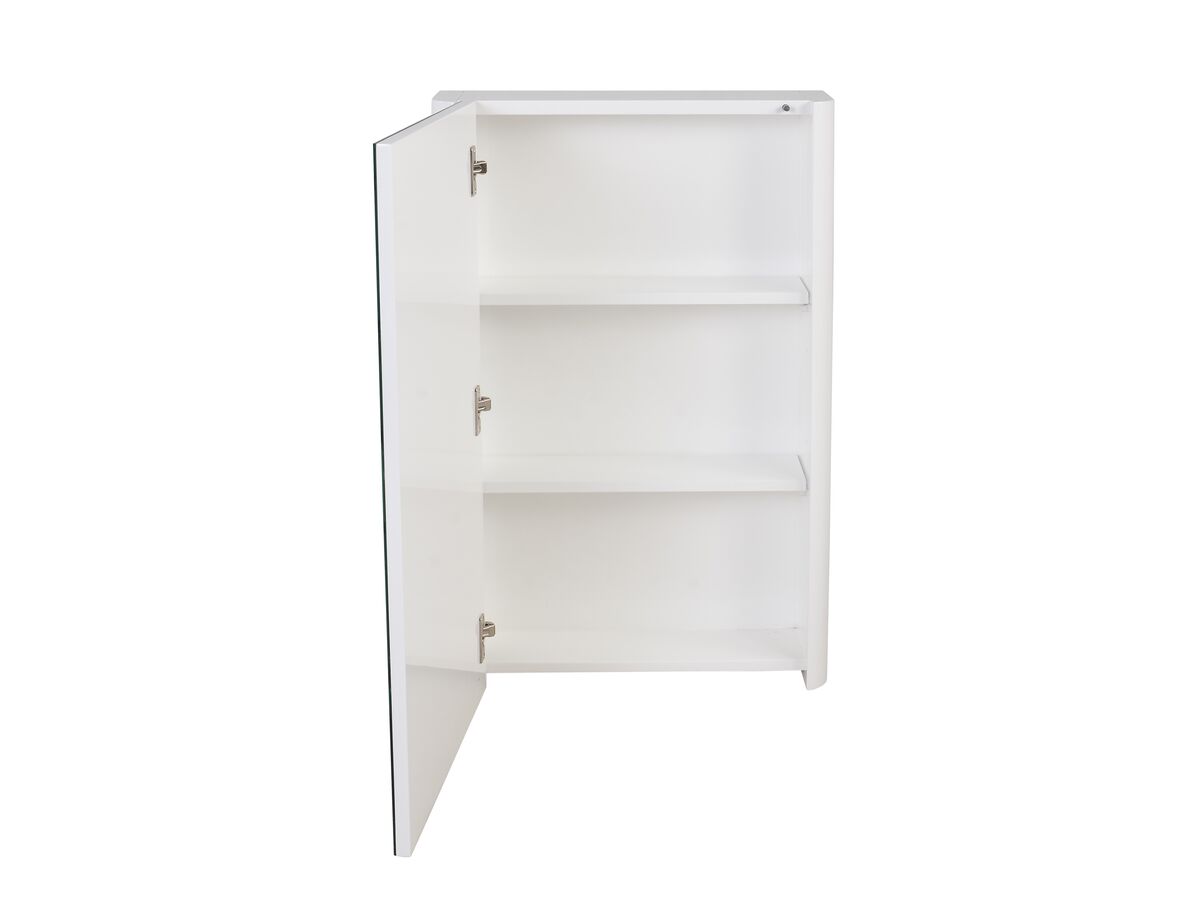 Reece Posh Solus Mirror Cabinet 1 Door 500mm White