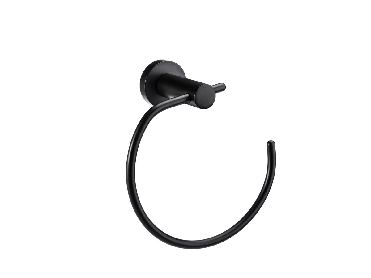 reece Posh Solus MK2 Guest Towel Ring Matte Black