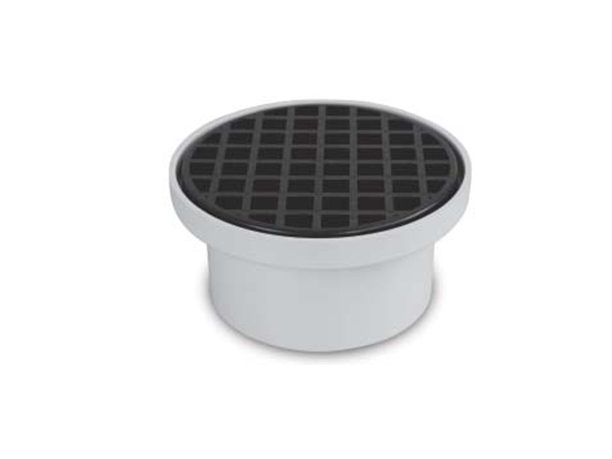 reece PVC Finishing Collar & Flat Grate 100mm