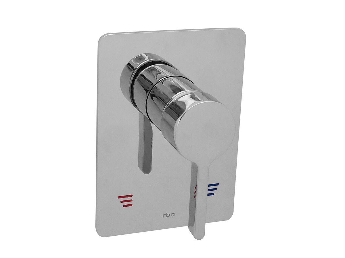 reece RBA Shower Mixer Rectangle Plate Oken Handle