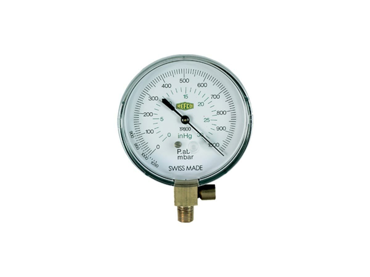 reece Refco Vacuum Gauge 1/8Bsp 19800-Sv 9882473