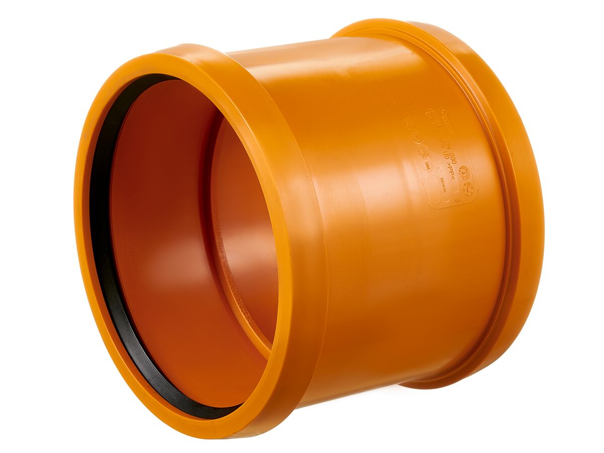 reece Rehau Awaduct PP Double Socket Coupler 200mm