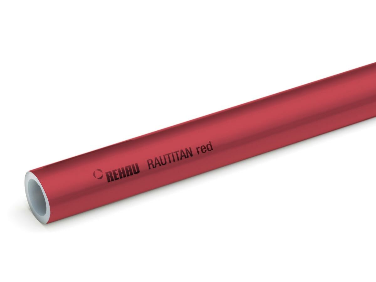 reece Rehau Rautitan Pipe 16mm Red Straight (5mtr)