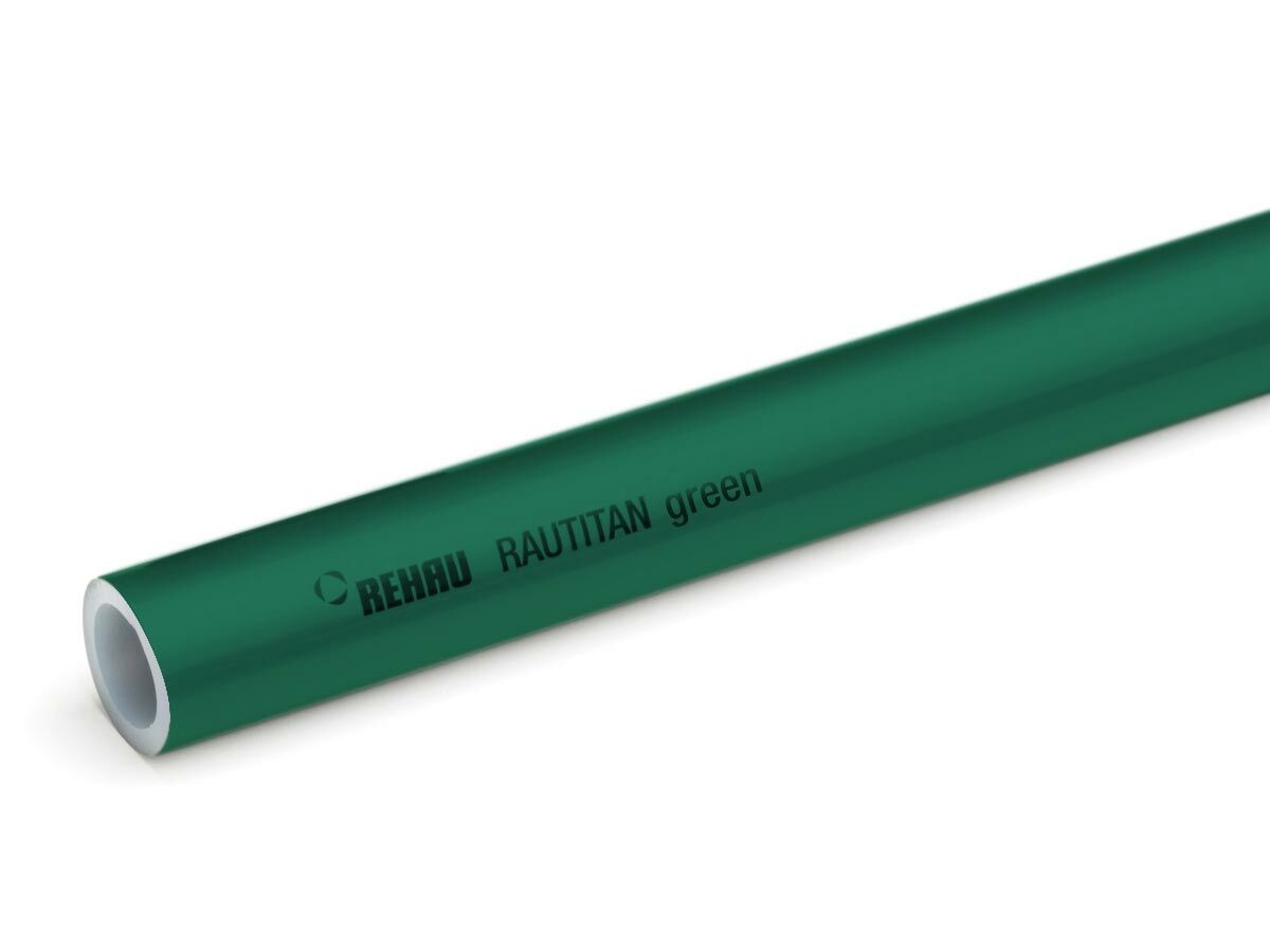 reece Rehau Rautitan Pipe 40mm Green Straight (5mtr)