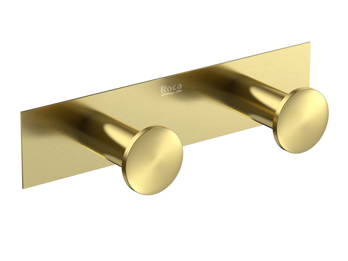 reece Roca Ona Double Robe Hook Brushed Brass