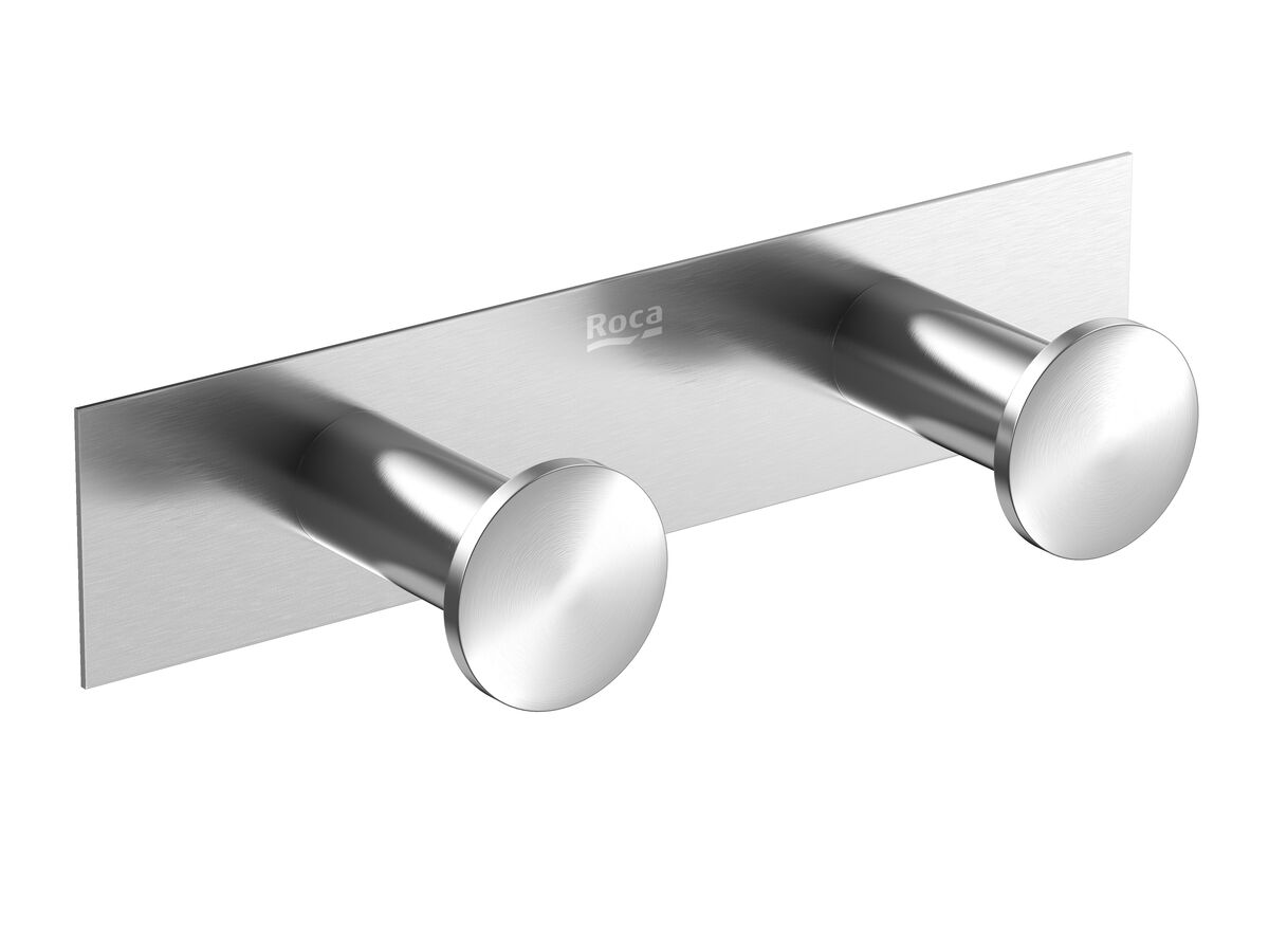 reece Roca Ona Double Robe Hook Brushed Nickel